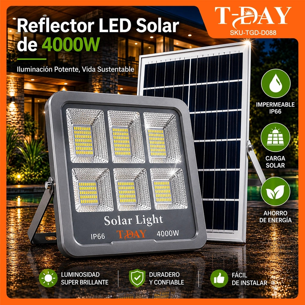 T-DAY Reflector LED Solar 1000W 2000W 4000W Serie Tianlang con Control Remoto