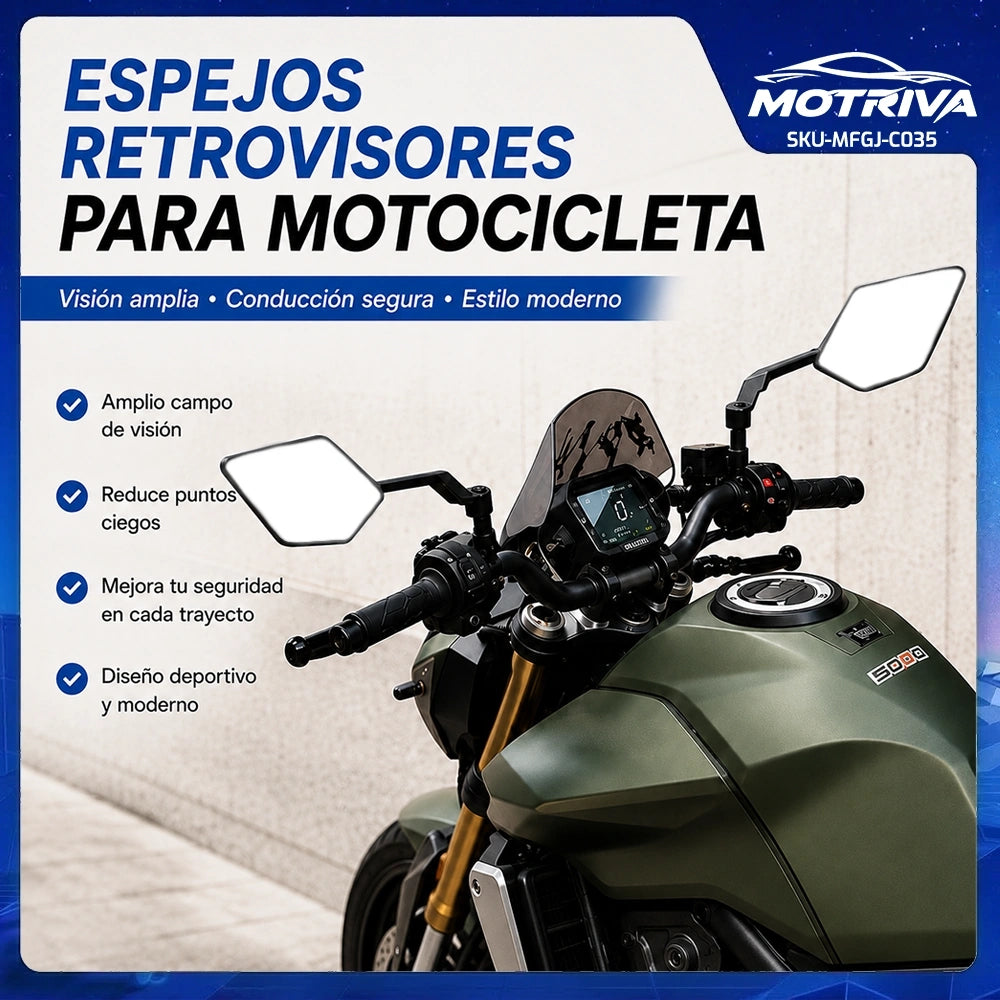 MOTRIVA Espejos Retrovisores para Motocicleta