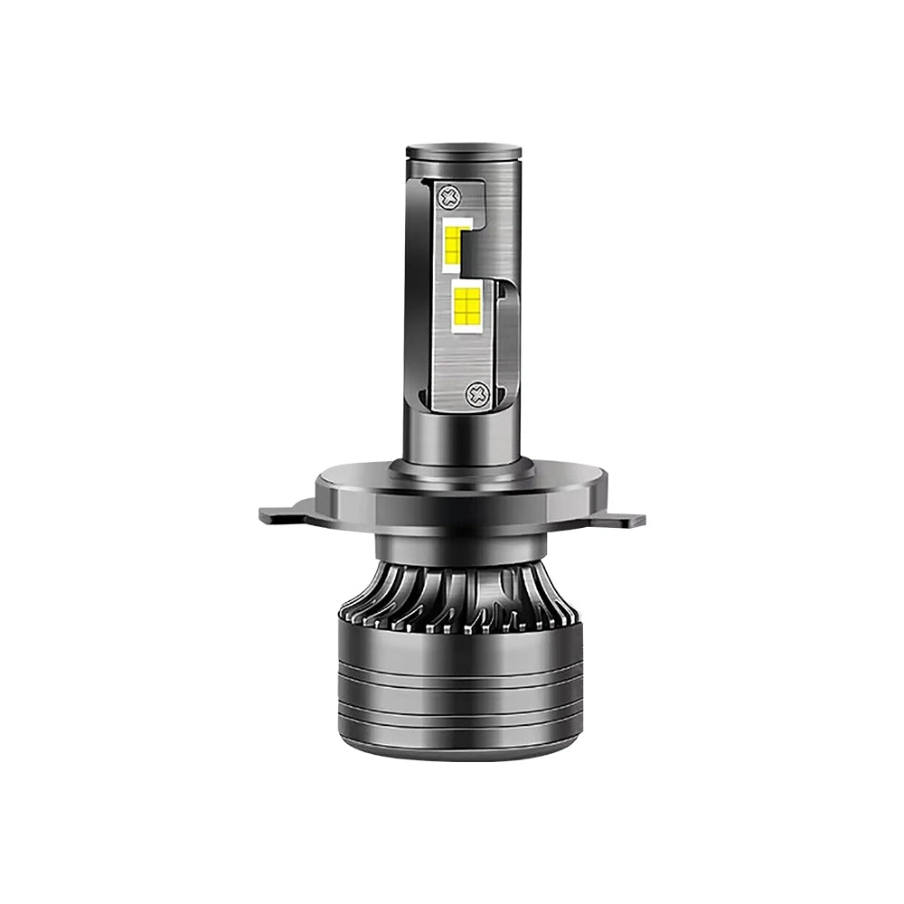 Bombilla LED H4 para Auto, 120W 12000LM, Doble Luz Alta y Baja, Kit de 2 Unidades