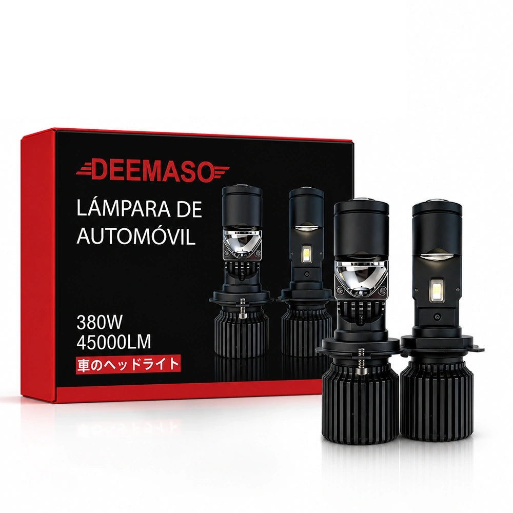DEEMASO GT4 Luz LED H4 380W 45000LM 6000K IP67