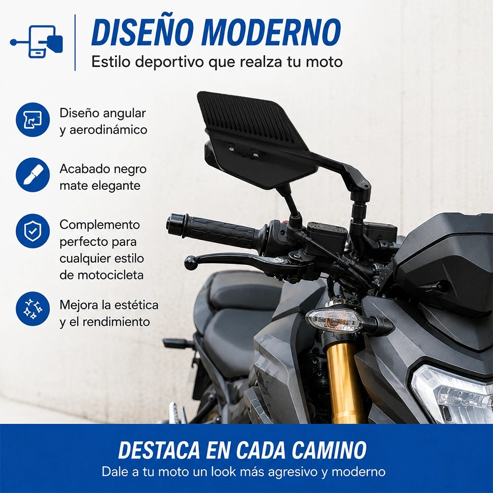 MOTRIVA Espejos Retrovisores para Motocicleta