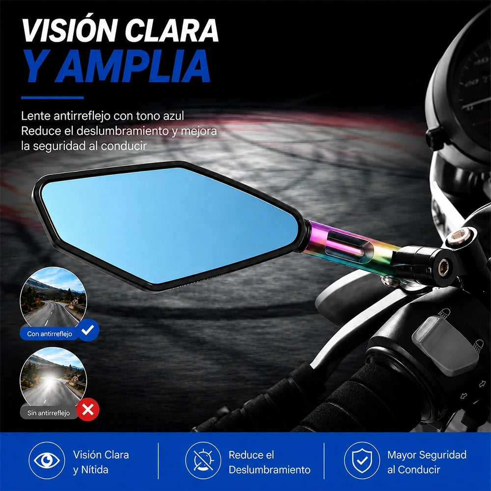 Espejos Retrovisores para Moto Motriva – Visión Amplia y Material Resistente