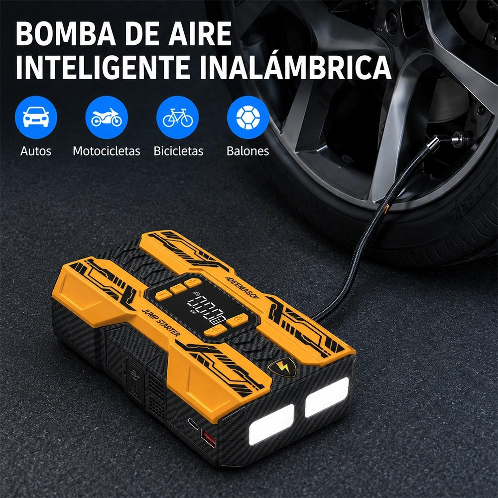 Arrancador DEEMASO CYD19 con compresor de aire 12V