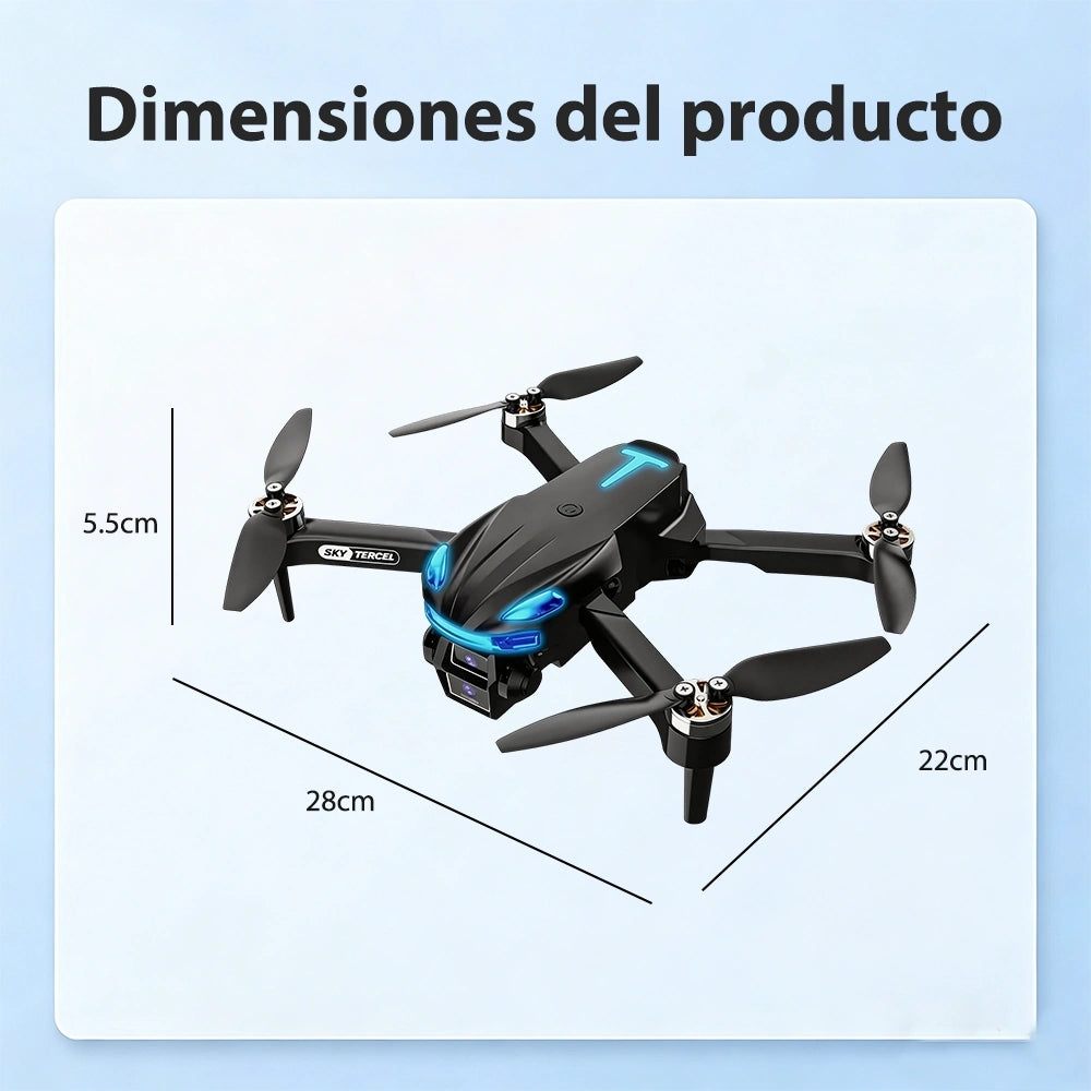 Drone R2 con Doble Cámara + Batería Extra|Plegable con Estabilización por Flujo Óptico