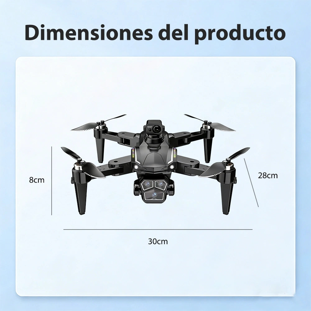 Drone S12 con Cámara 4K, GPS, Motor Brushless y Evitación de Obstáculos Infrarroja