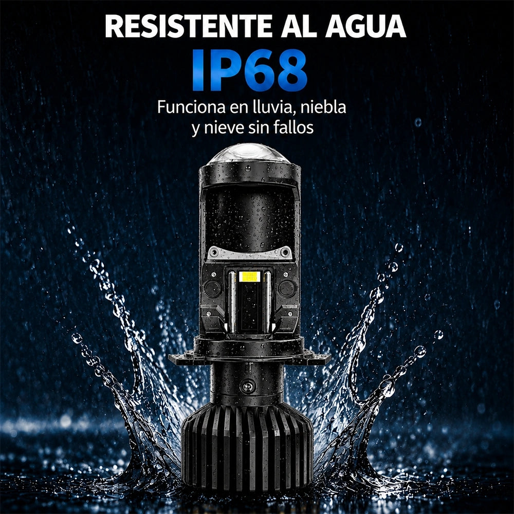 DEEMASO Luz LED H4 420W 50000LM 6000K IP67