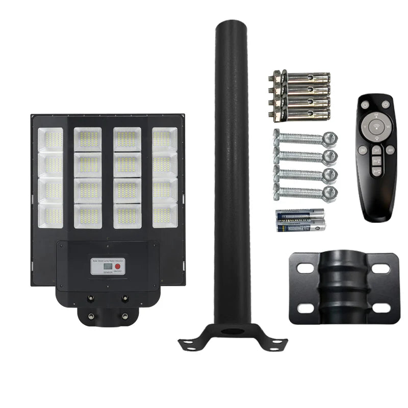 T-DAY Lámpara Solar LED Integrada 3000W para Patio Exterior con Sensor de Movimiento