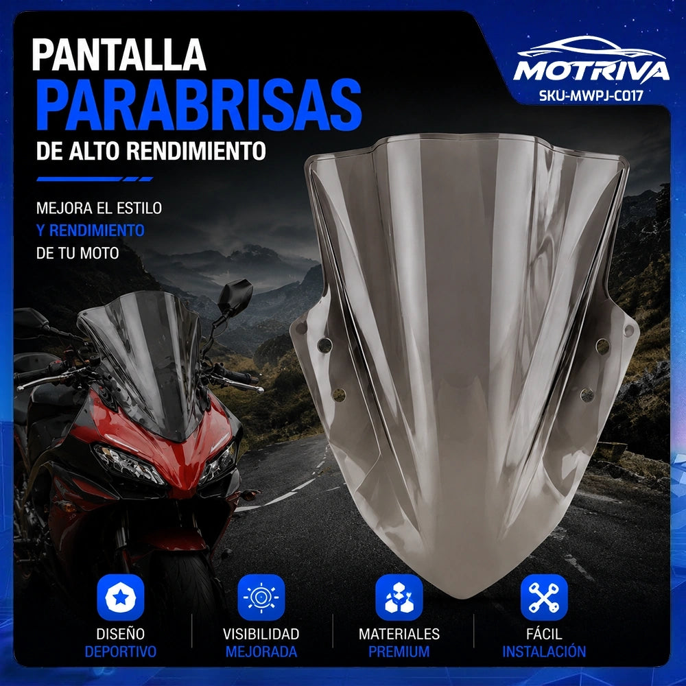 Parabrisas DEEMASO de Alto Rendimiento para Motocicleta | Color Gris MWPJ-C017
