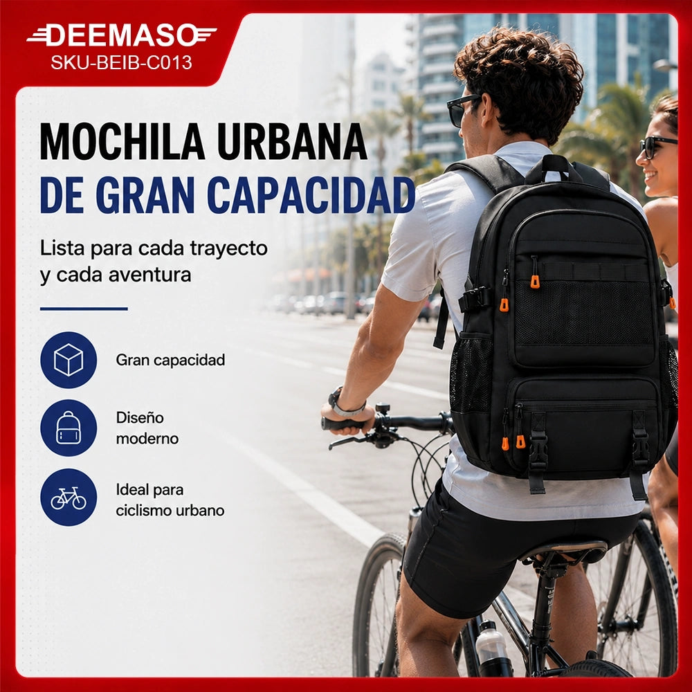 Urban Laptop Backpack Large Capacity Waterproof PVC Bag