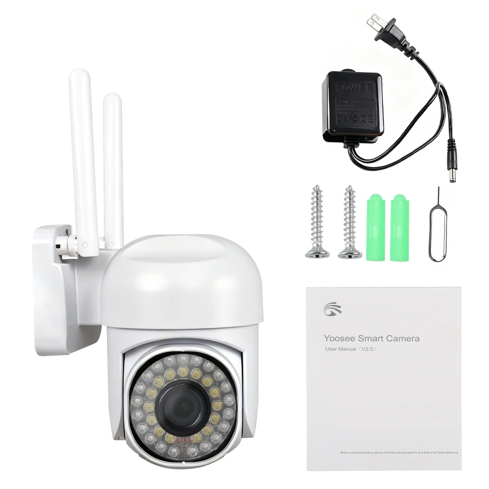 Cámara de Seguridad WiFi Impermeable TDAY FSJK-A004 con Visión Nocturna y Detección de Movimiento