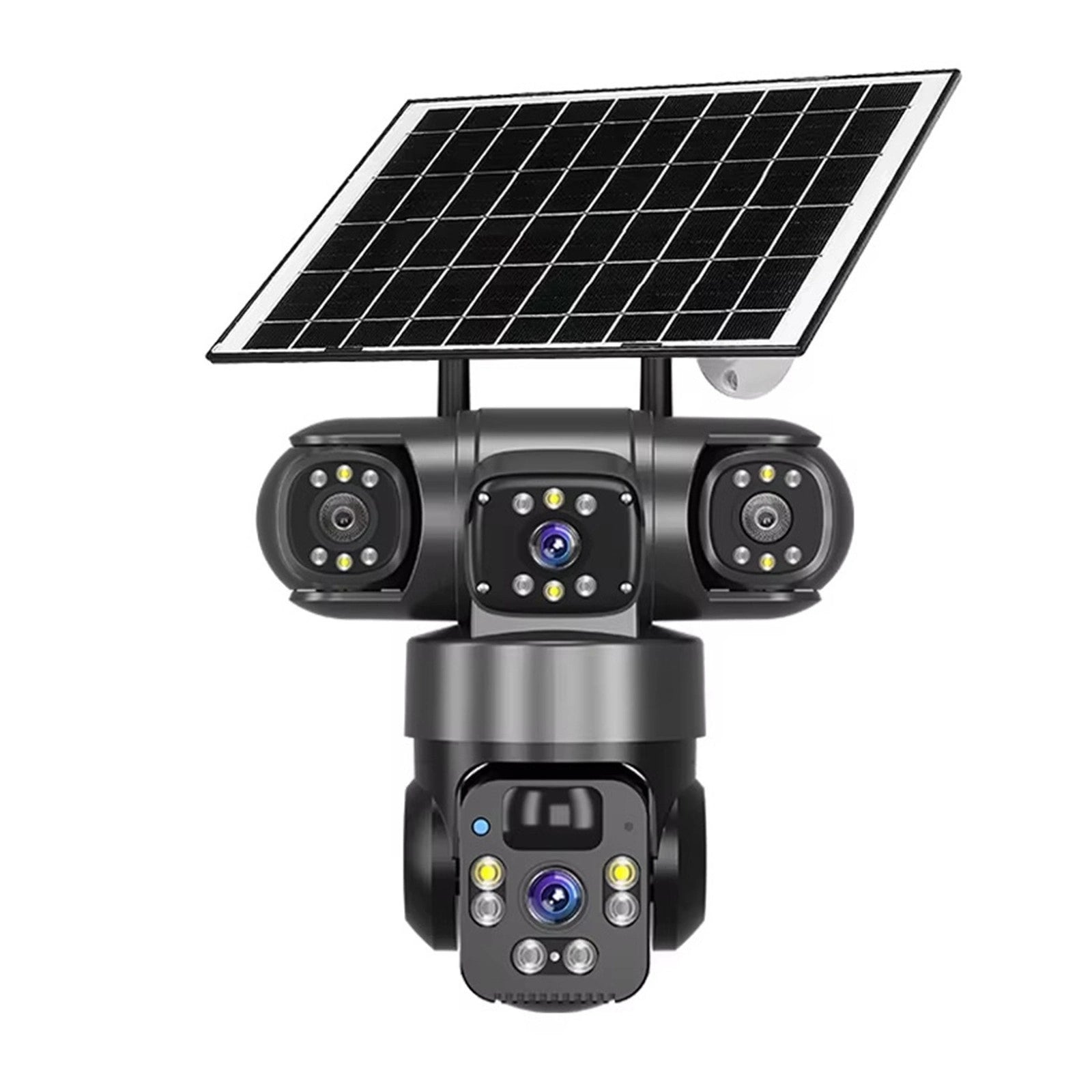 TDAY Cámara Solar 4G V380 Tres Lentes 12MPX TYJK-A006 con Seguimiento de Movimiento y Detección Humana AI