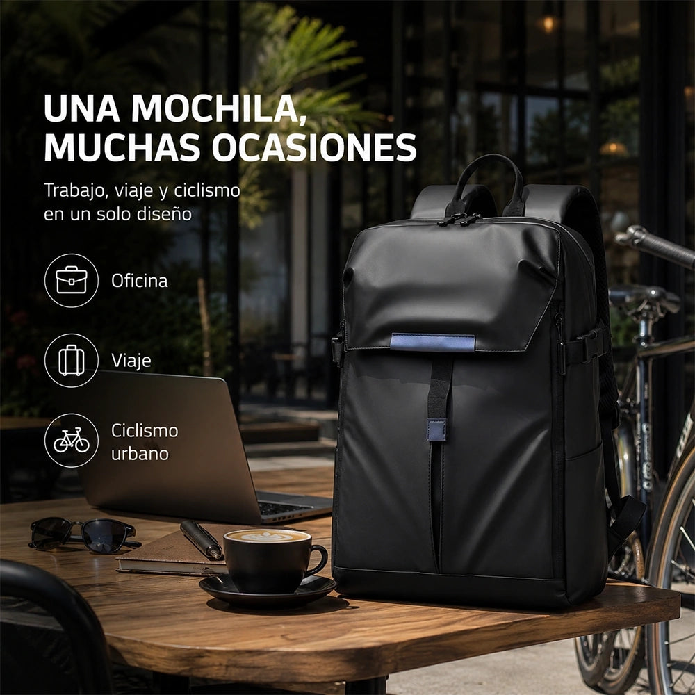 17.3" Laptop Backpack with Reflective Strip Lightweight Bag