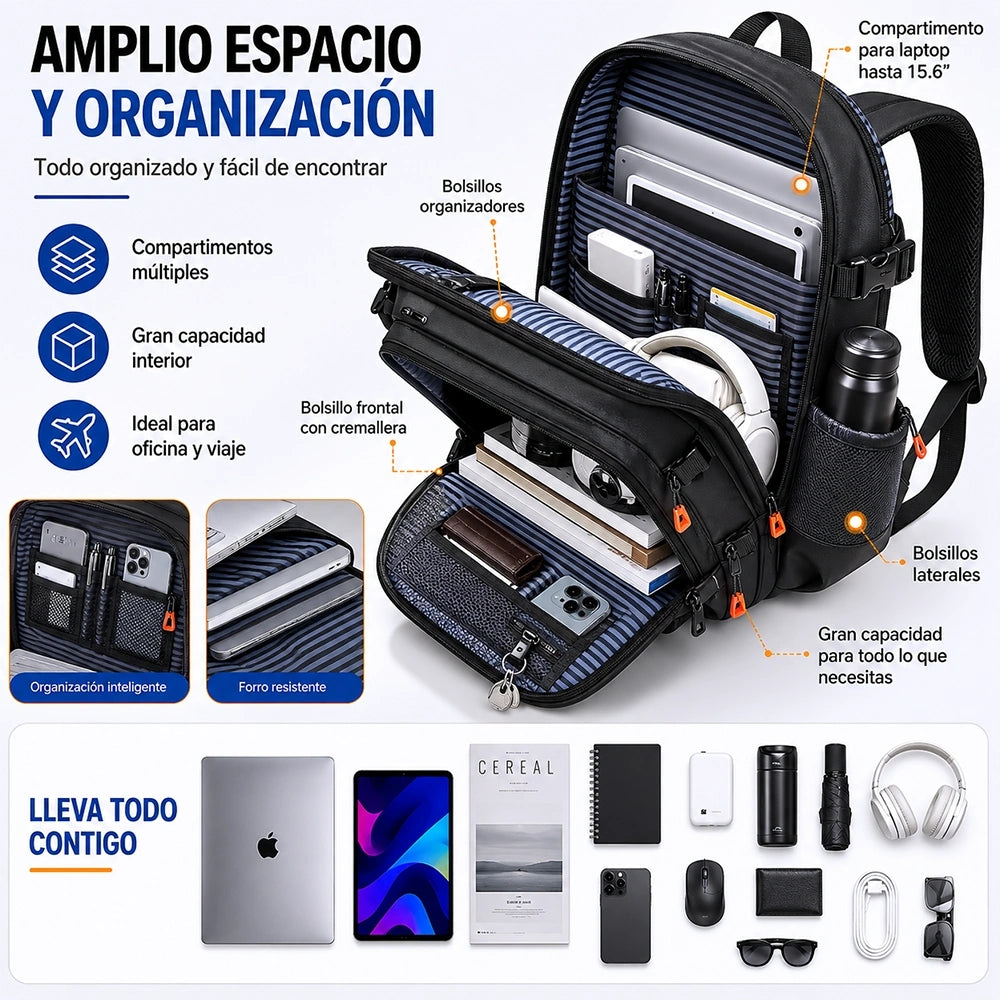 Urban Laptop Backpack Large Capacity Waterproof PVC Bag