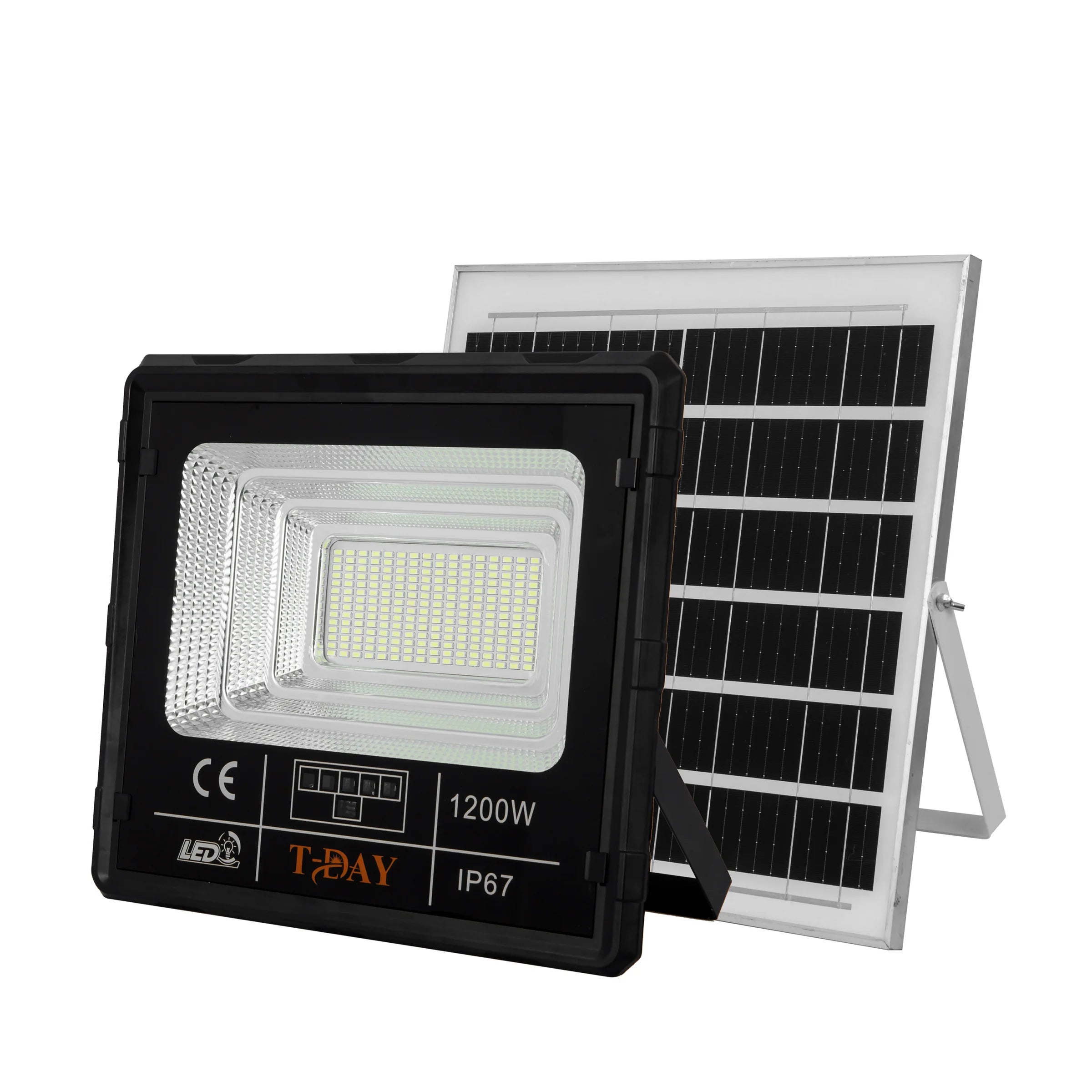 T-DAY Reflector Solar LED 1200W en ABS con Control Remoto