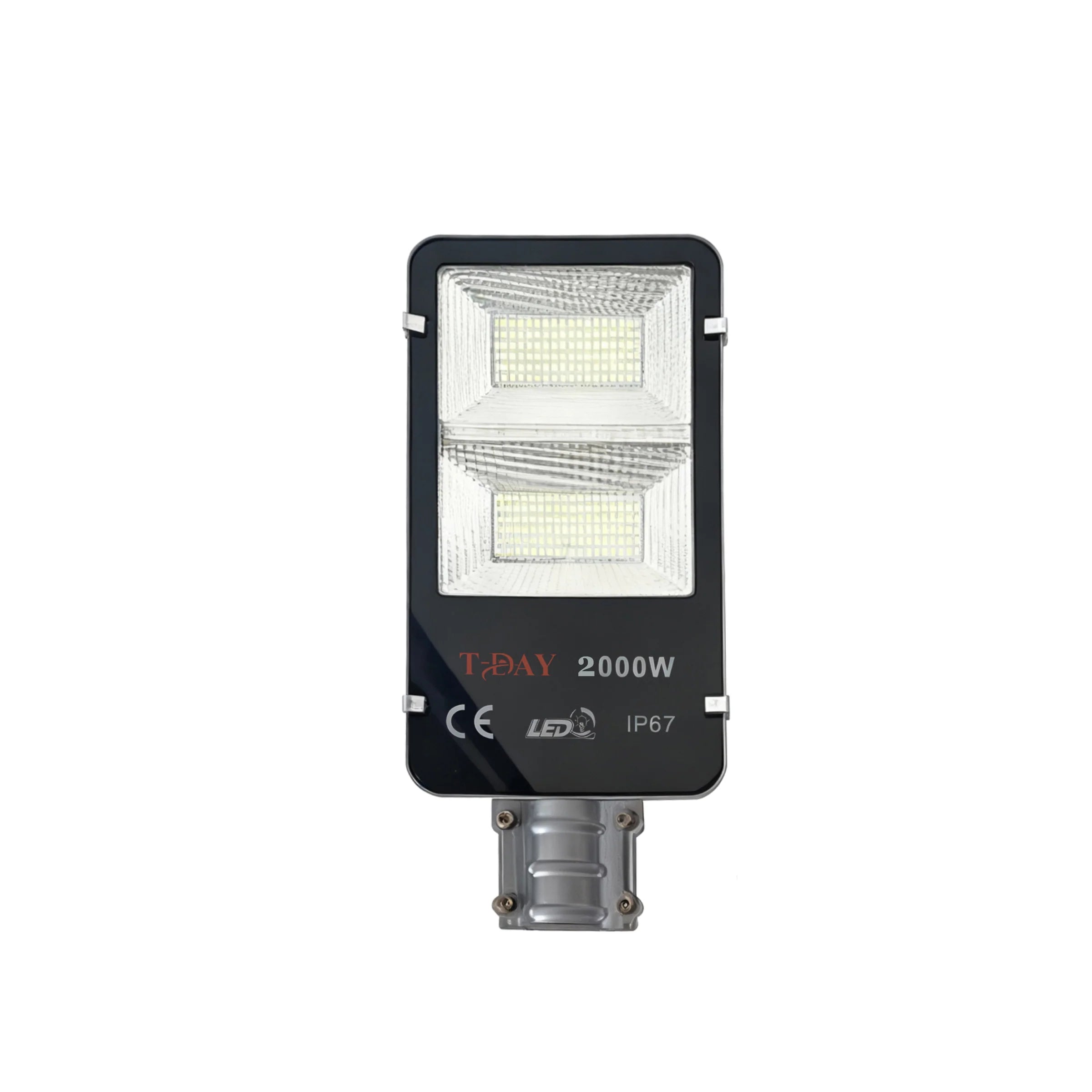 T-DAY Lámpara Solar LED 2000W para Exterior con Panel Solar y Control Remoto