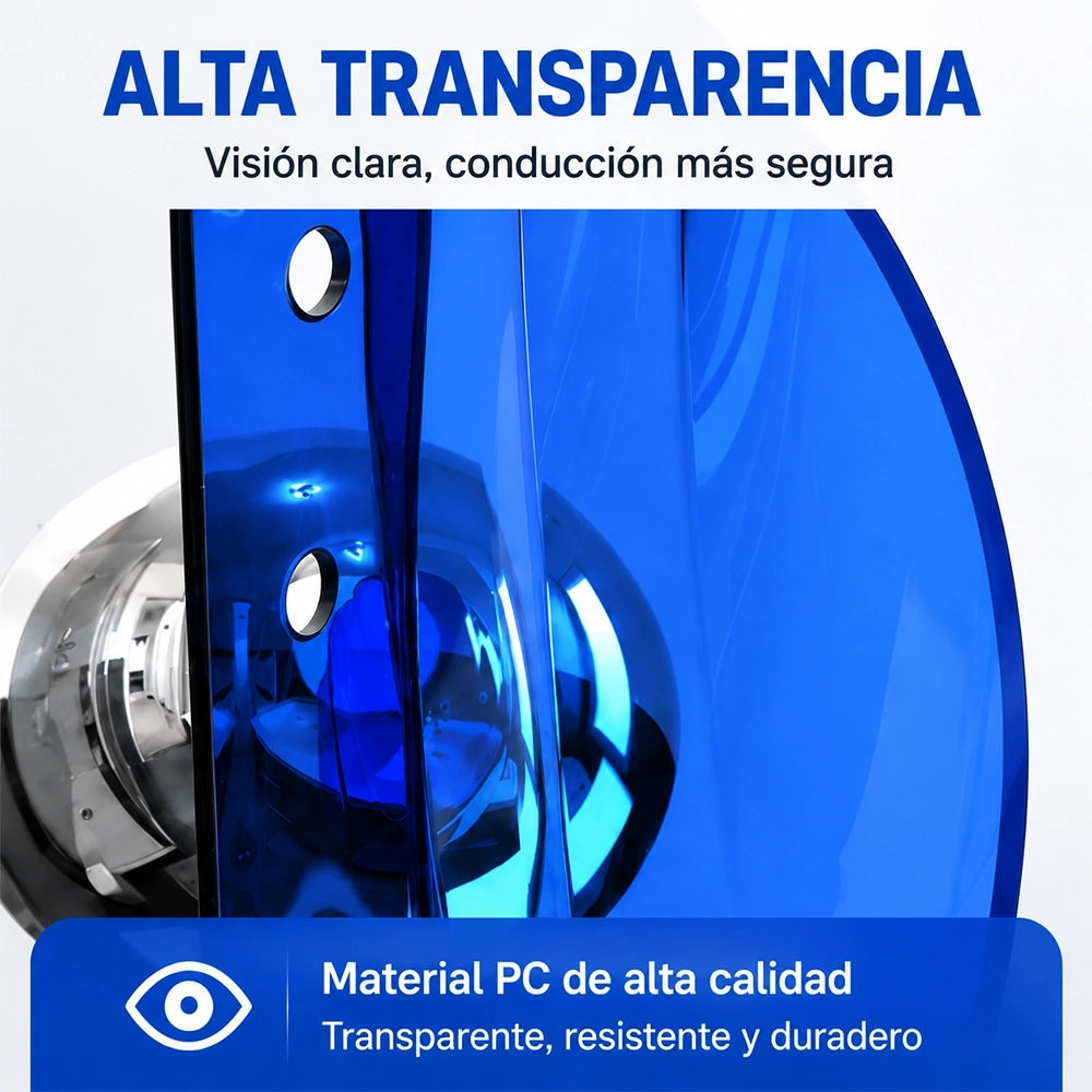 Parabrisas Azul para Motocicleta de PC Resistente al Viento y Polvo | SKU MWPJ-C011