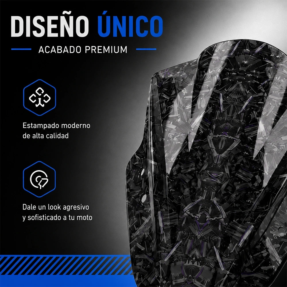 Parabrisas Estampado para Motocicleta de PC | Diseño Premium MWPJ-C015