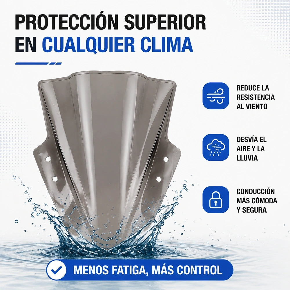 Parabrisas DEEMASO de Alto Rendimiento para Motocicleta | Color Gris MWPJ-C017