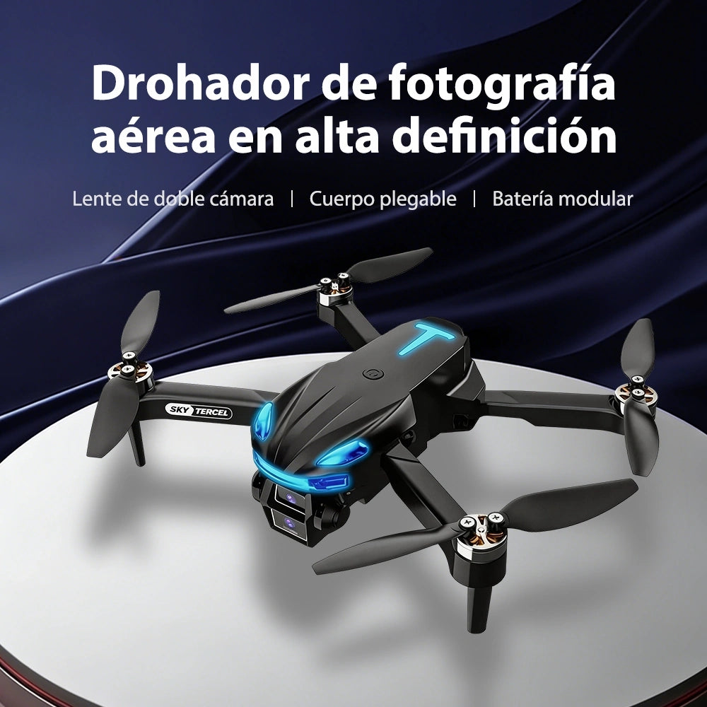 Drone R2 con Doble Cámara + Batería Extra｜Plegable con Estabilización por Flujo Óptico