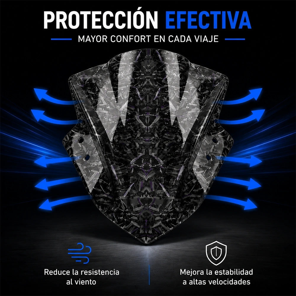 Parabrisas Estampado para Motocicleta de PC | Diseño Premium MWPJ-C015