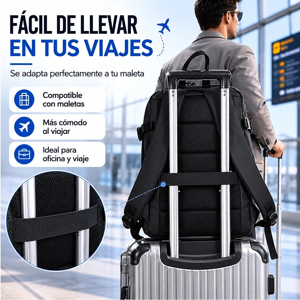 17.3" Laptop Backpack with Reflective Strip Lightweight Bag