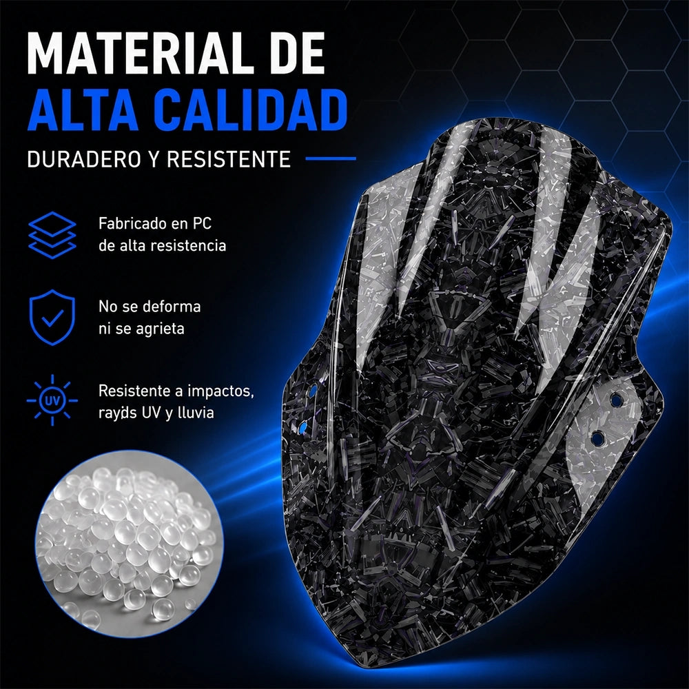 Parabrisas Estampado para Motocicleta de PC | Diseño Premium MWPJ-C015