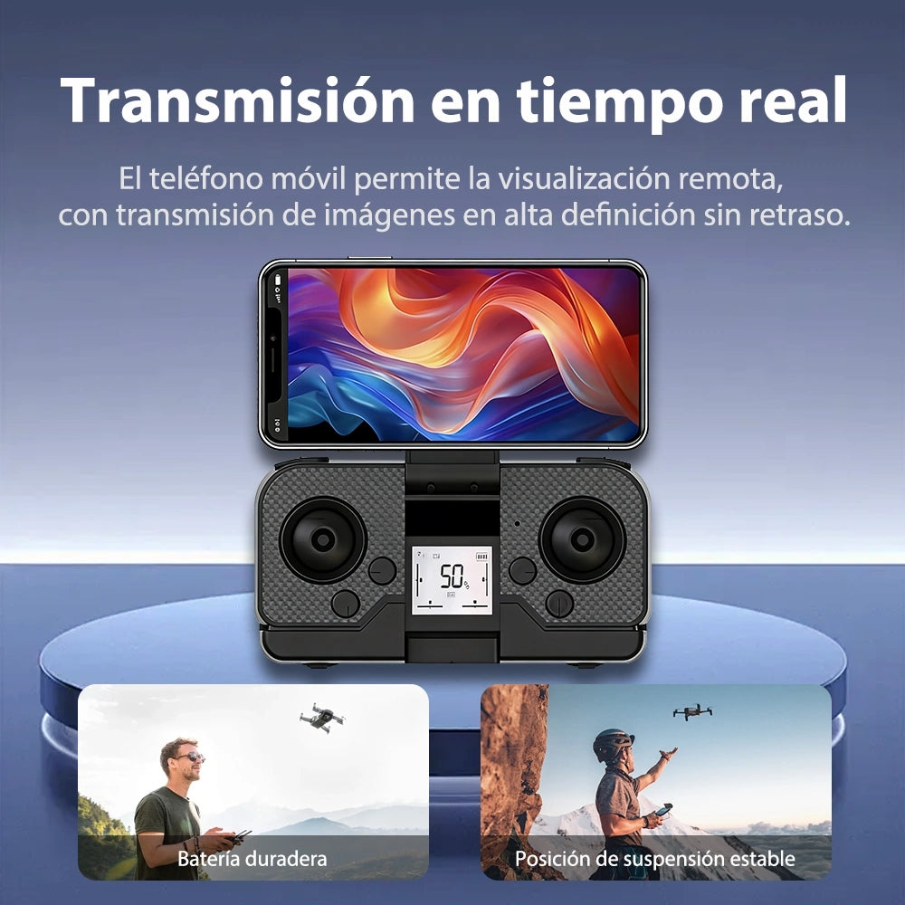 Drone S12 con Cámara 4K, GPS, Motor Brushless y Evitación de Obstáculos Infrarroja