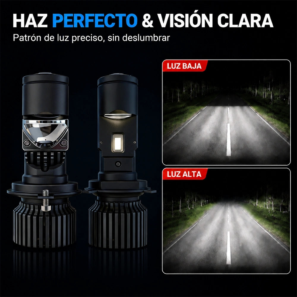 DEEMASO GT4 Luz LED H4 380W 45000LM 6000K IP67