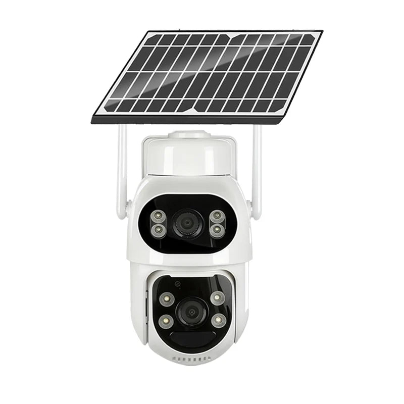 TDAY Cámara Solar de Seguridad 4G TYJK-A002-LKSE con Panel Solar y Doble Lente