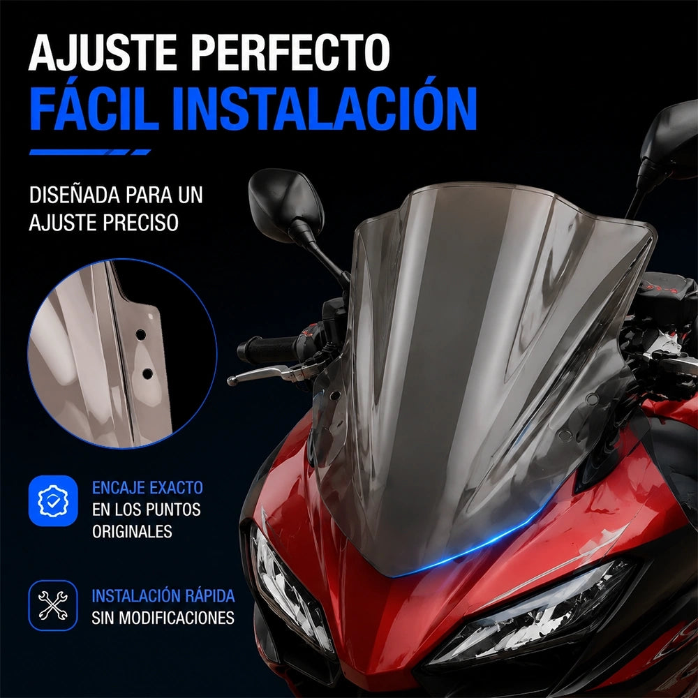 Parabrisas DEEMASO de Alto Rendimiento para Motocicleta | Color Gris MWPJ-C017