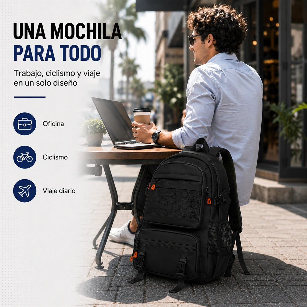 Urban Laptop Backpack Large Capacity Waterproof PVC Bag