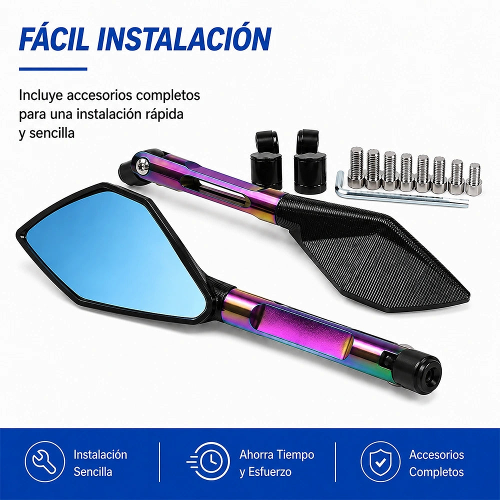 Espejos Retrovisores para Moto Motriva – Visión Amplia y Material Resistente