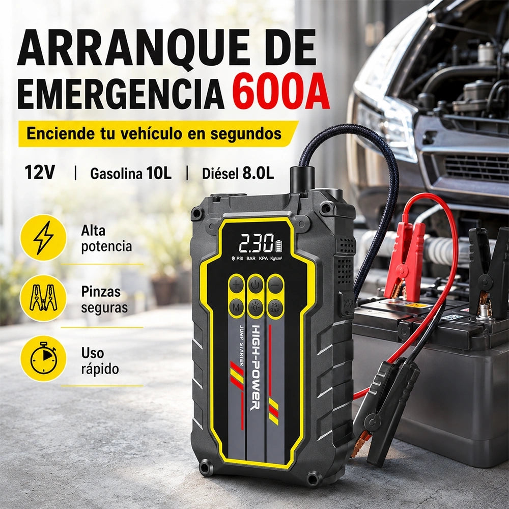 Arrancador DEEMASO CYD32 con compresor de aire 12V