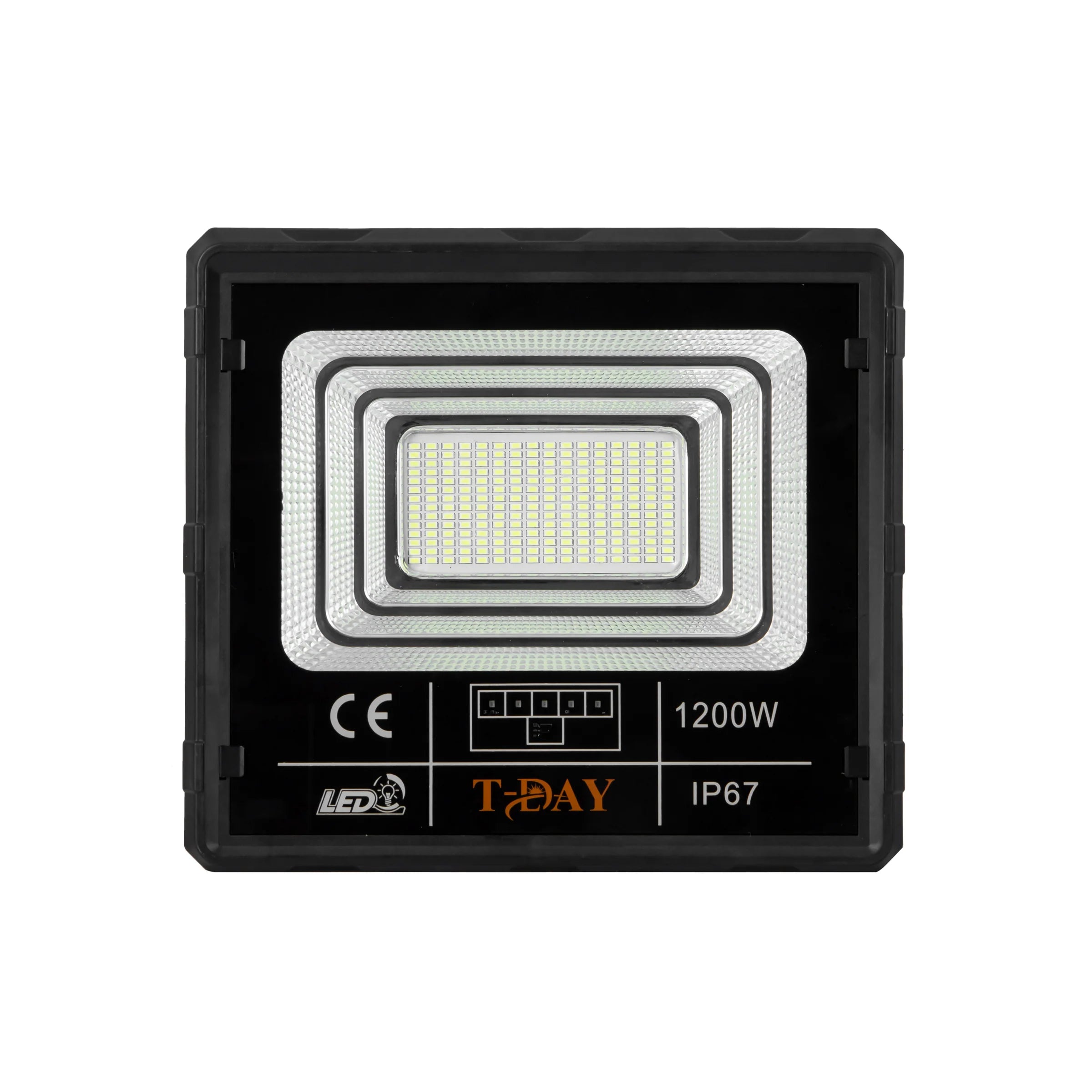 T-DAY Reflector Solar LED 1200W en ABS con Control Remoto