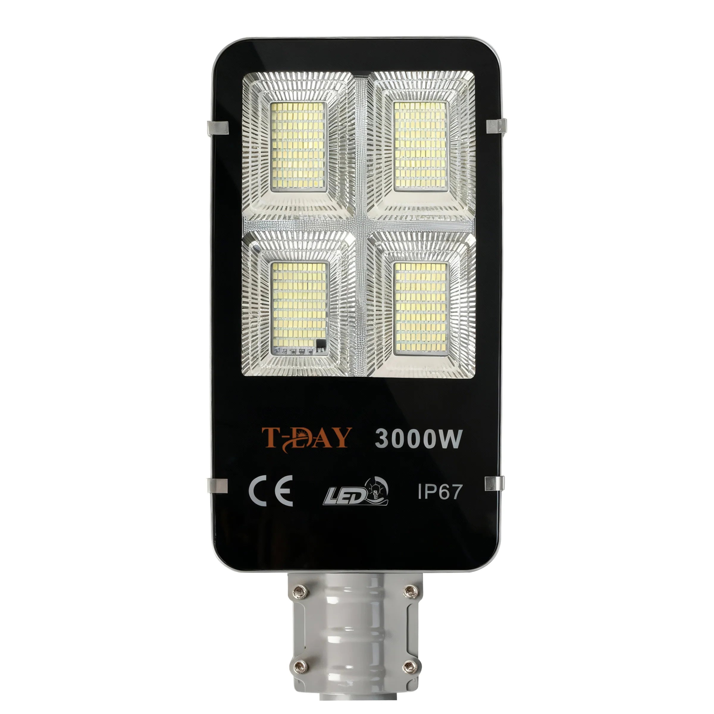 T-DAY Lámpara Solar LED 3000W para Exterior con Panel Solar y Control Remoto