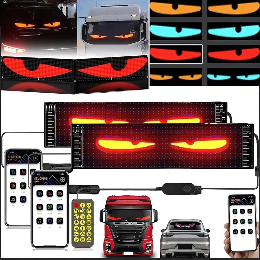 Pantalla LED para Auto con Texto y Animaciones Personalizadas