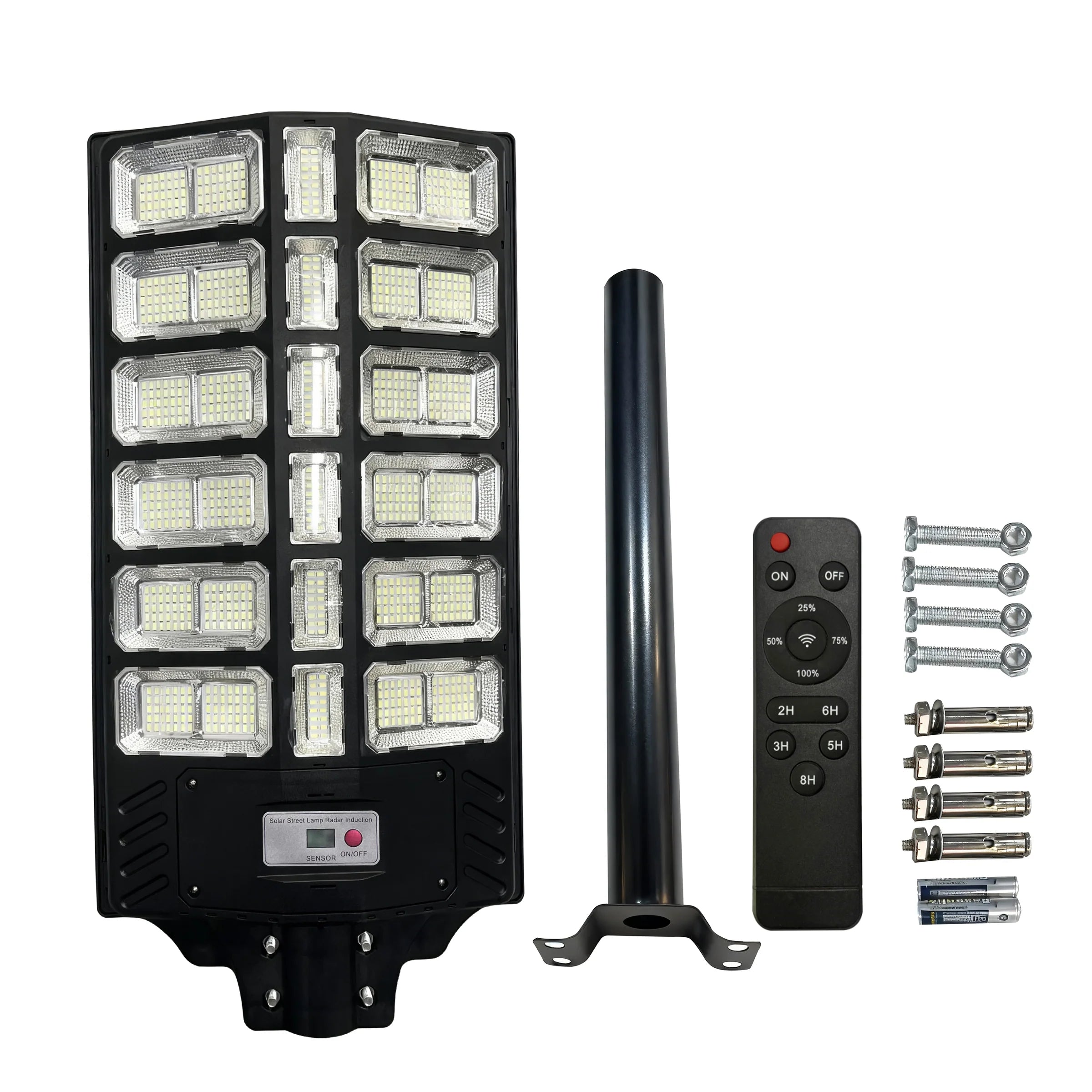 T-DAY Lámpara Solar LED 4000W de Ángulo Amplio para Exterior con Sensor de Movimiento