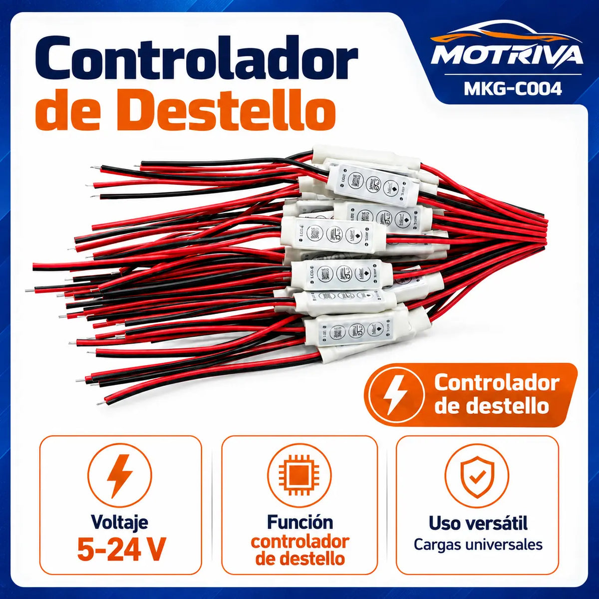 Controlador de Destello Universal 5–24V MOTRIVA MKG-C004