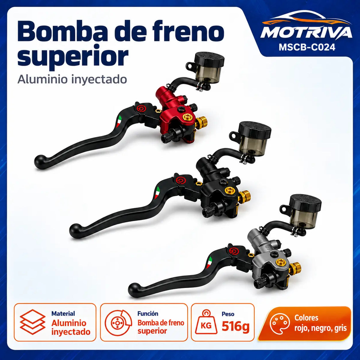 Bomba de Freno Superior para Moto MOTRIVA MSCB-C024
