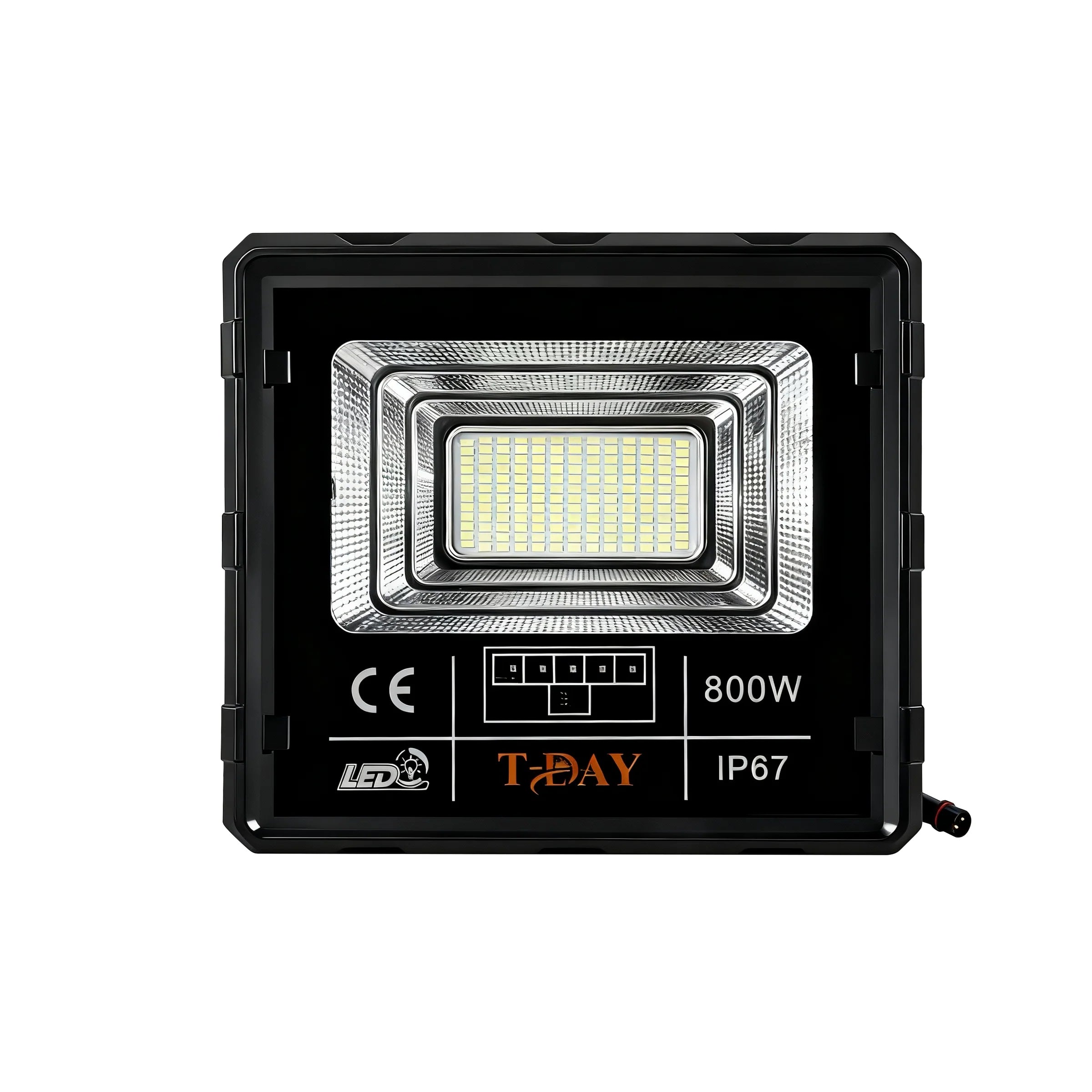 T-DAY Reflector Solar LED 800W en ABS con Control Remoto